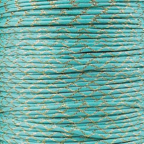 Miniatura 6 de Paracord Planet Cuerda de paracaídas metálica 550 con trazadores brillantes, longitudes de 10, 25, 50 y 100 pies, disponible en rojo, dorado, verde,