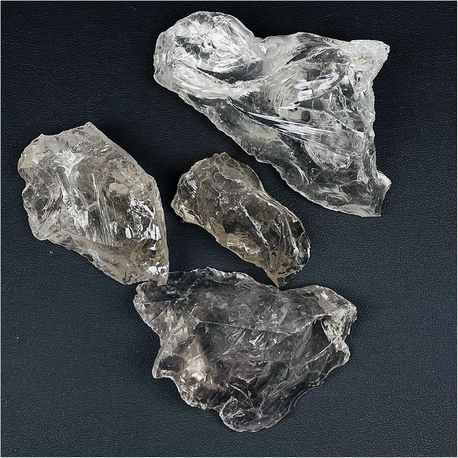 FIDEMM Natural Crystal Rough Natural Light Brown Himalaya Crystal Rough raw Stone Skirt Sample Brazil (Size : 80-100G)