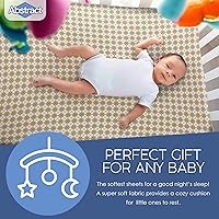 Vista 5 de Sábana ajustable de algodón tejido en jersey para cuna o cama para niño o niña, de Abstract