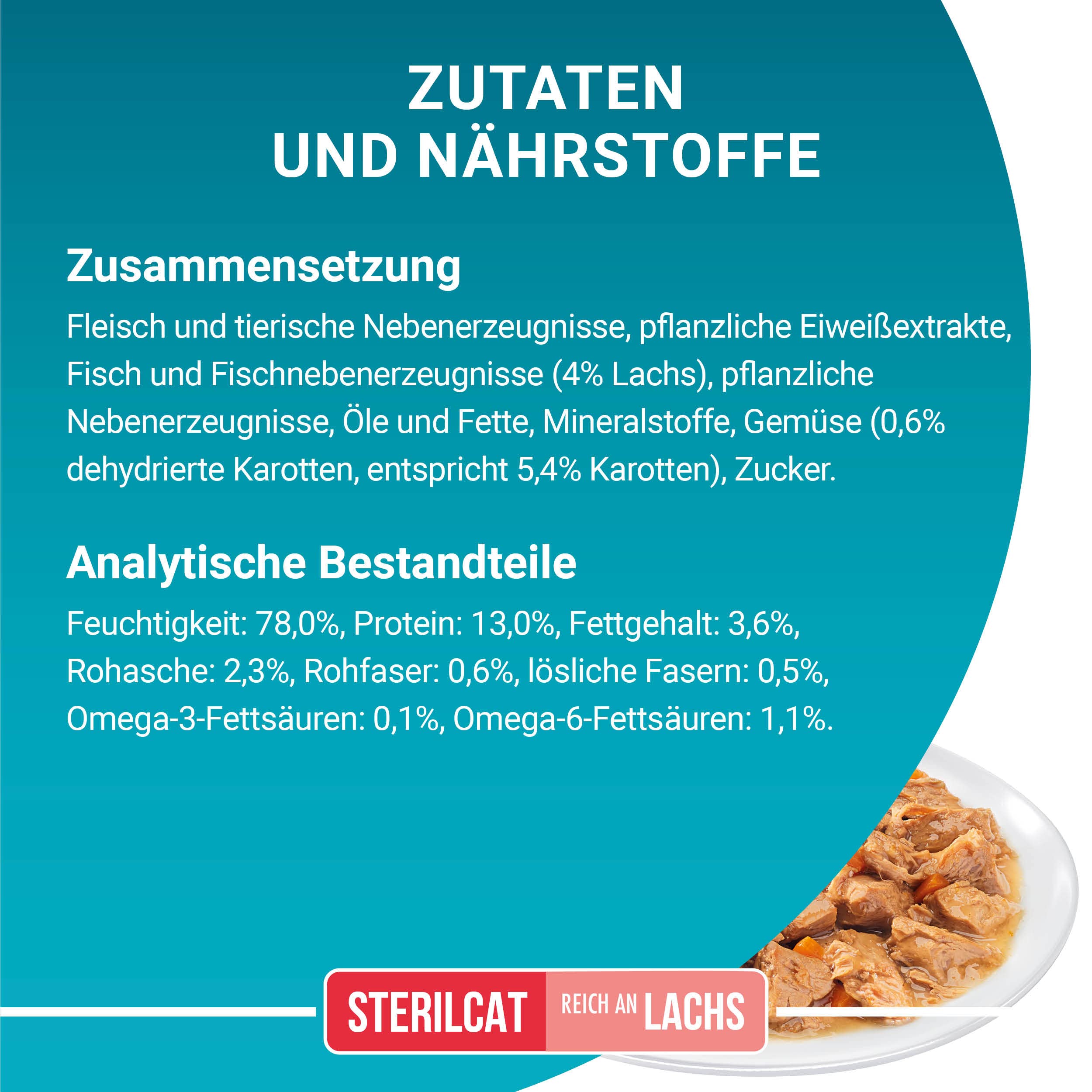 PURINA ONE STERILCAT Katzenfutter nass, zarte Stückchen in Sauce für sterilisierte Katzen, mit Lachs, 26er Pack (26 x 85g)