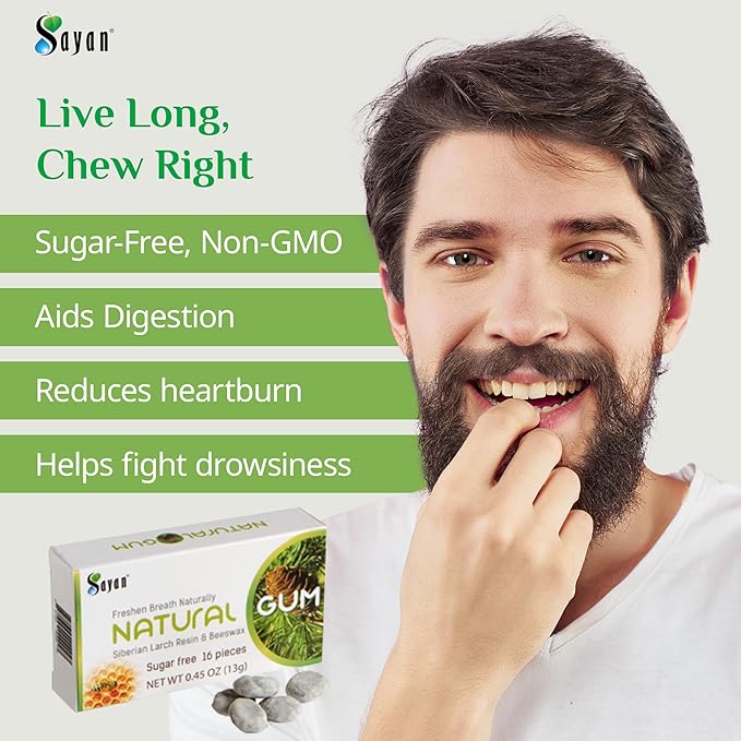 Chicle Sin Azúcar Sayan Health - Pack de 16 Unidades miniatura 3