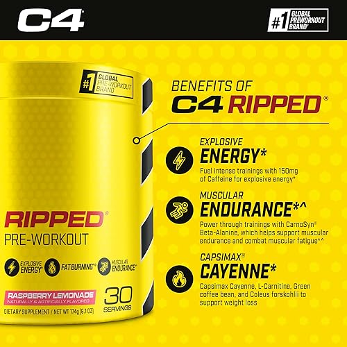 Miniatura 11 de Cellucor C4 Ripped cereza limonada 6,34 oz 30 porciones, 104395, 1, 1