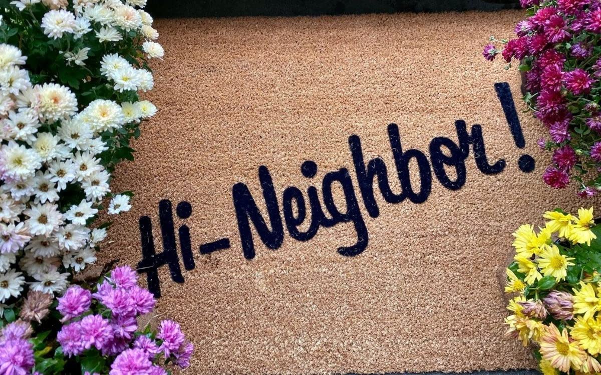 Narragansett Hi-Neighbor! Coir Doormat