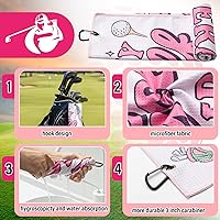 Vista 3 de Liliful Kit de Accesorios de Golf de 12 Piezas, Incluye Bolsa para Pelotas de Golf con Gancho, Toalla, Tees, Marcador de Pelota Magnético
