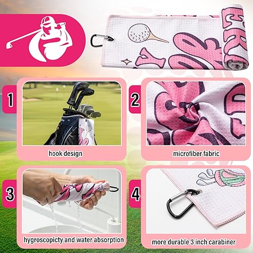 Miniatura 3 de Liliful Kit de Accesorios de Golf de 12 Piezas, Incluye Bolsa para Pelotas de Golf con Gancho, Toalla, Tees, Marcador de Pelota Magnético