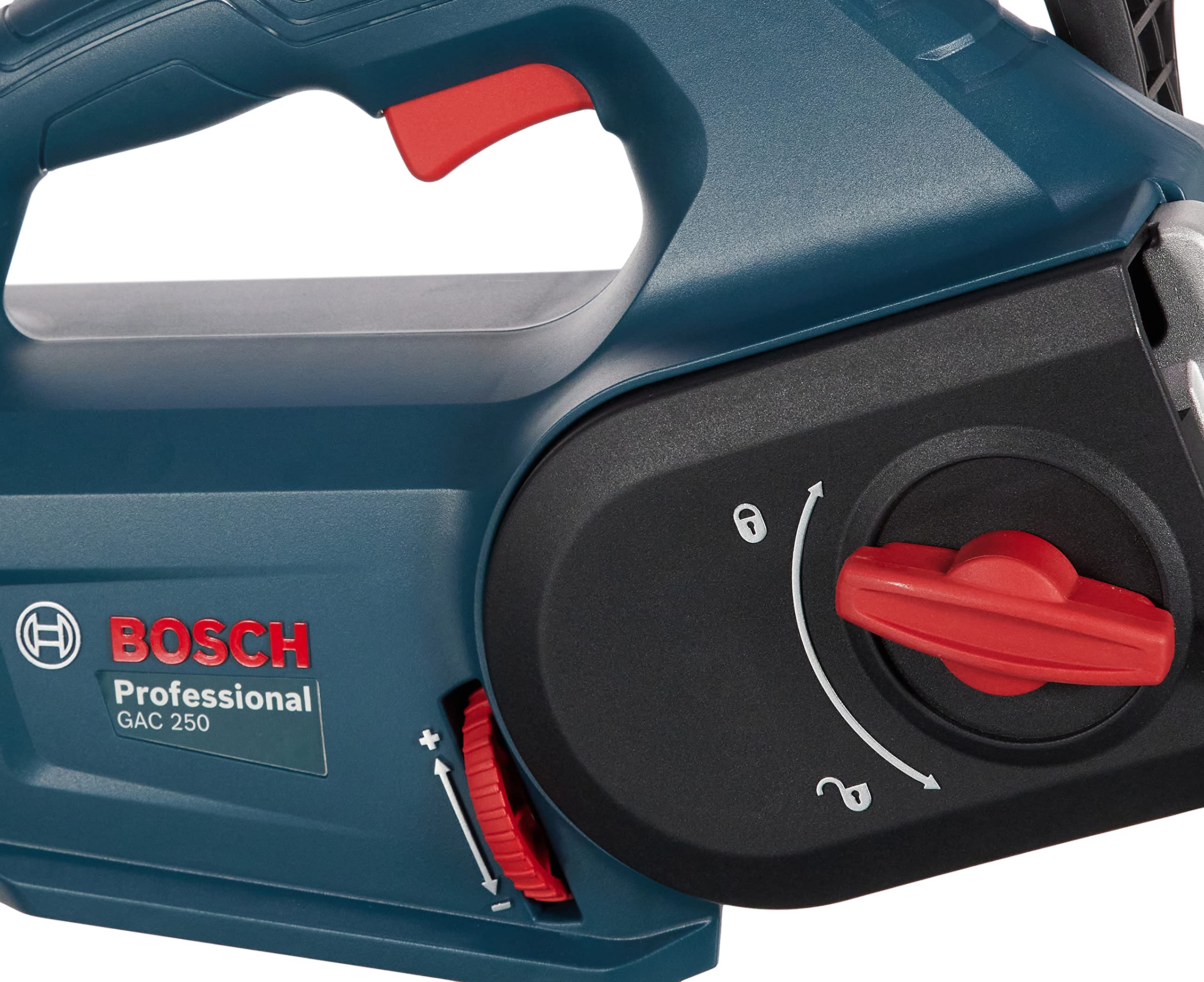 Bosch Professional: Sierra para bloques de hormigón aireado GAC 250 (velocidad de la cadena 12 m/s, tamaño de cadena de 3/8 pulgadas, longitud de guía de 250 mm)