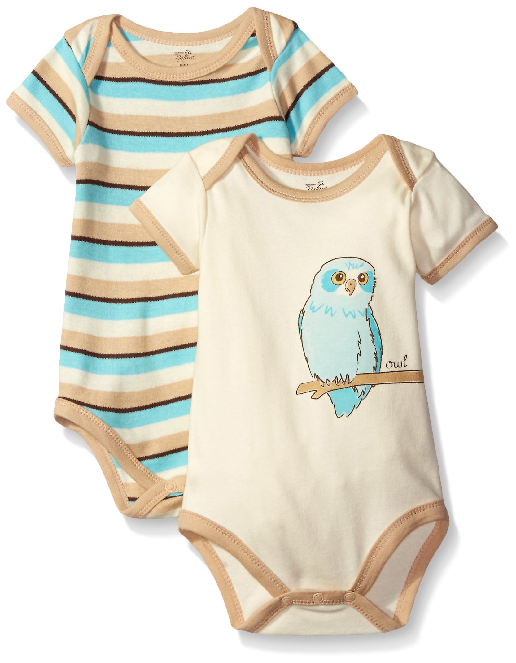 Touched by Nature Unisex Baby Organic Cotton Bodysuits