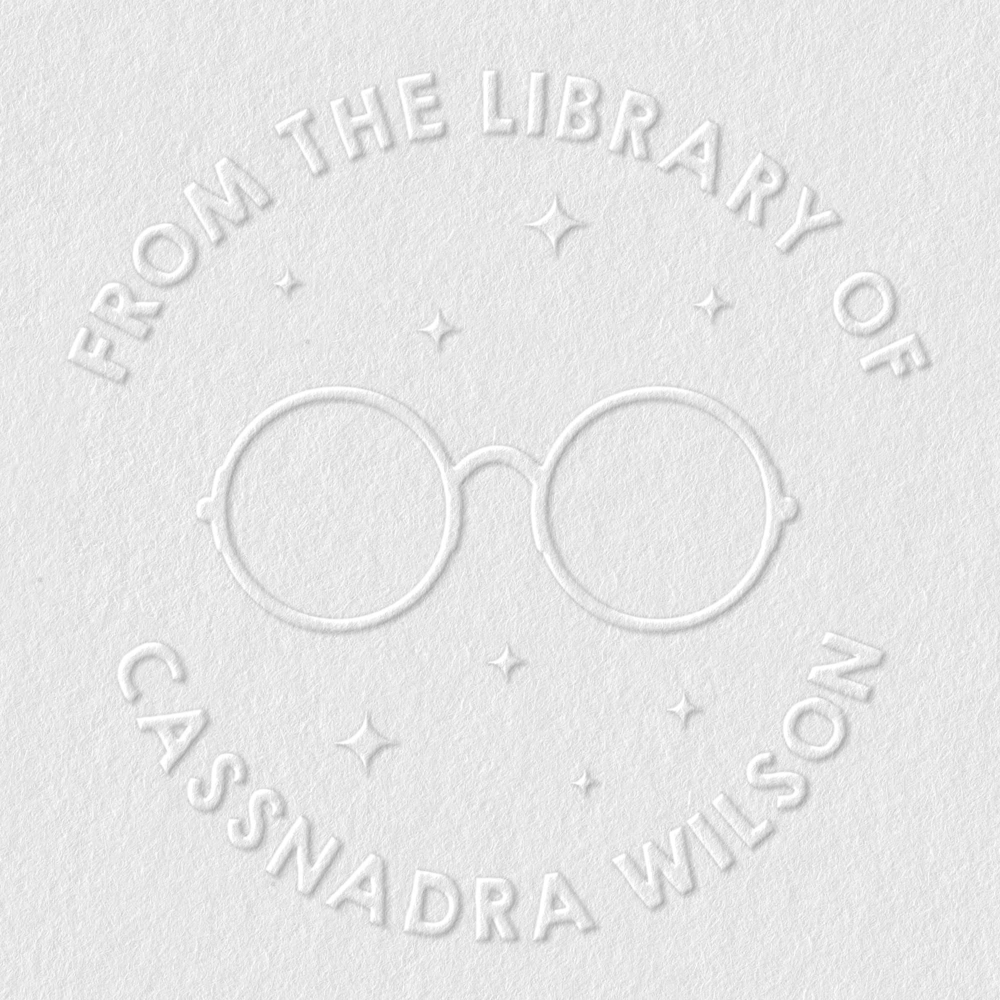 from The Library of Embossers & Stamps | Custom Embosser | Custom Stamp | Ex Libris | Great for Personalizing Books, Text Books and Journals and Other Documents (Design 14, Embosser)