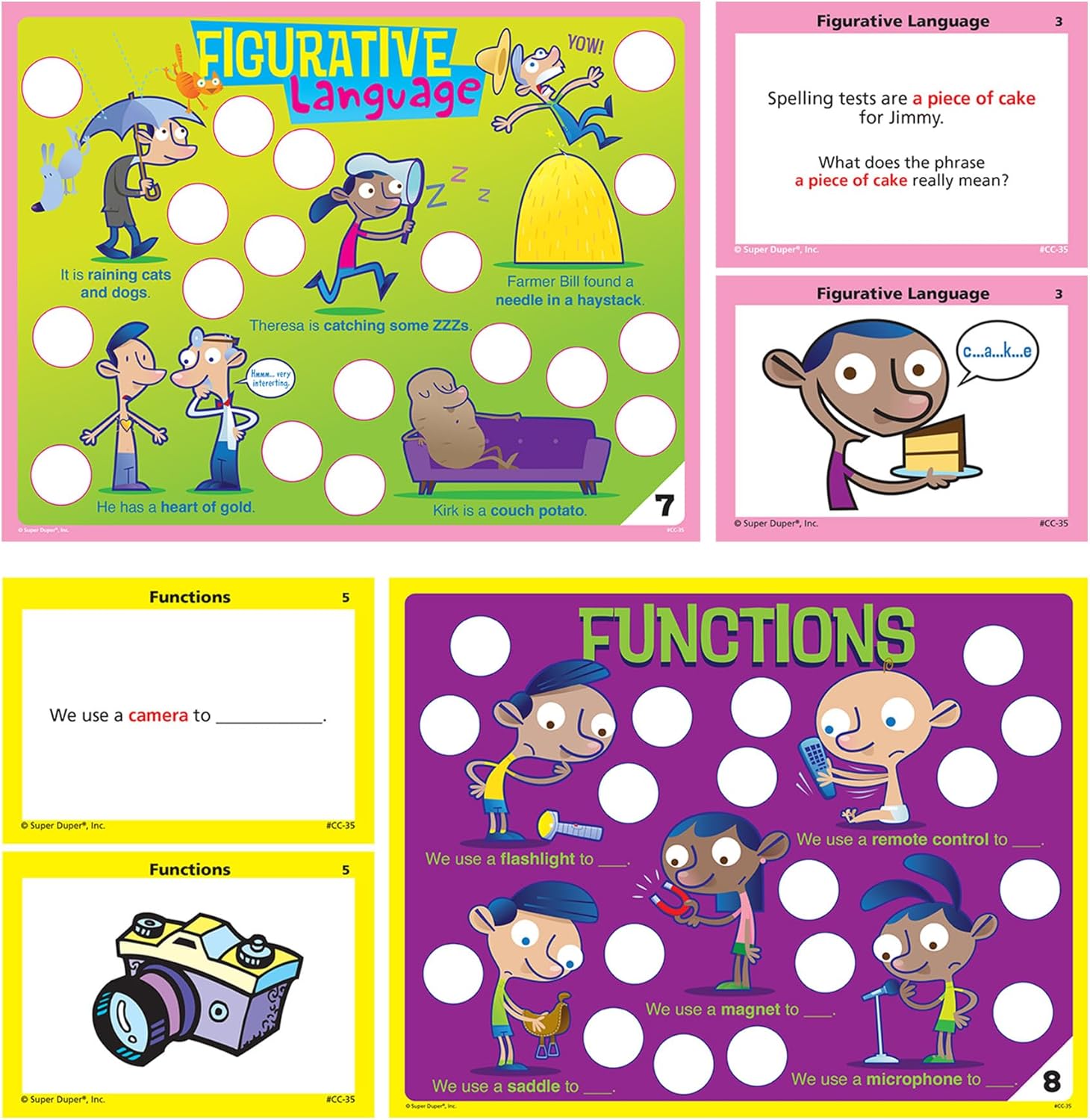 Super Duper Publications | Vocabulary Chipper Chat® Magnetic Game | Educational Learning Resource for Children | Magnetic Wand, Chips, and Game Boards |
