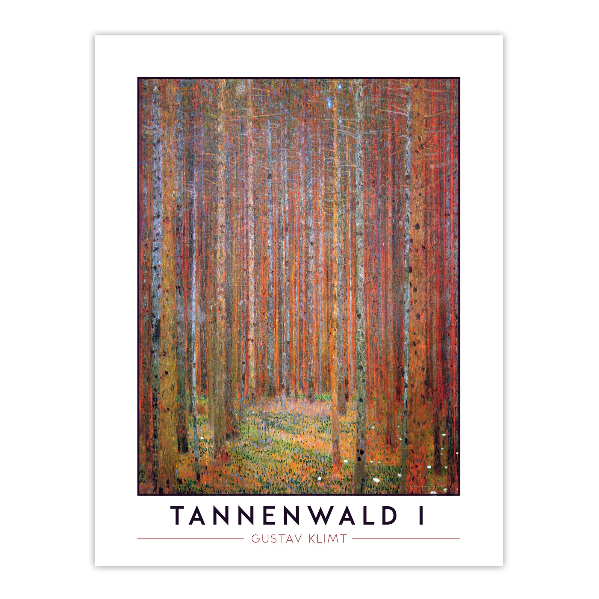 Artery8 Gustav Klimt Tannenwald I Fir Forest Painting Living Room Large Wall Art Poster Print Thick Paper 18X24 Inch