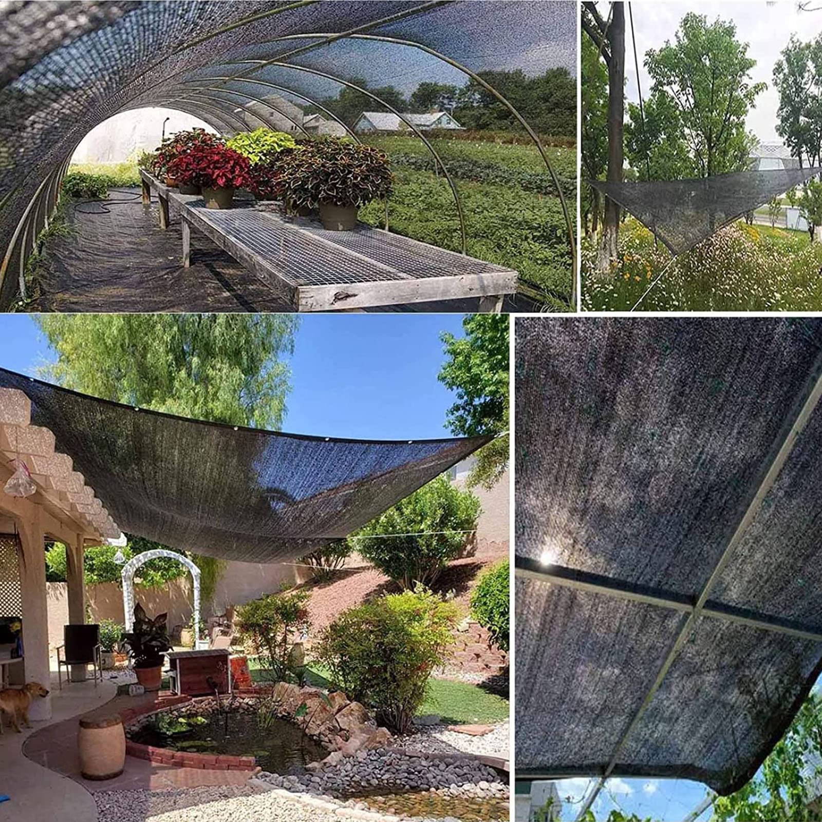 rete frangisole, con occhielli, isolamento termico e tessuto a rete for pergola