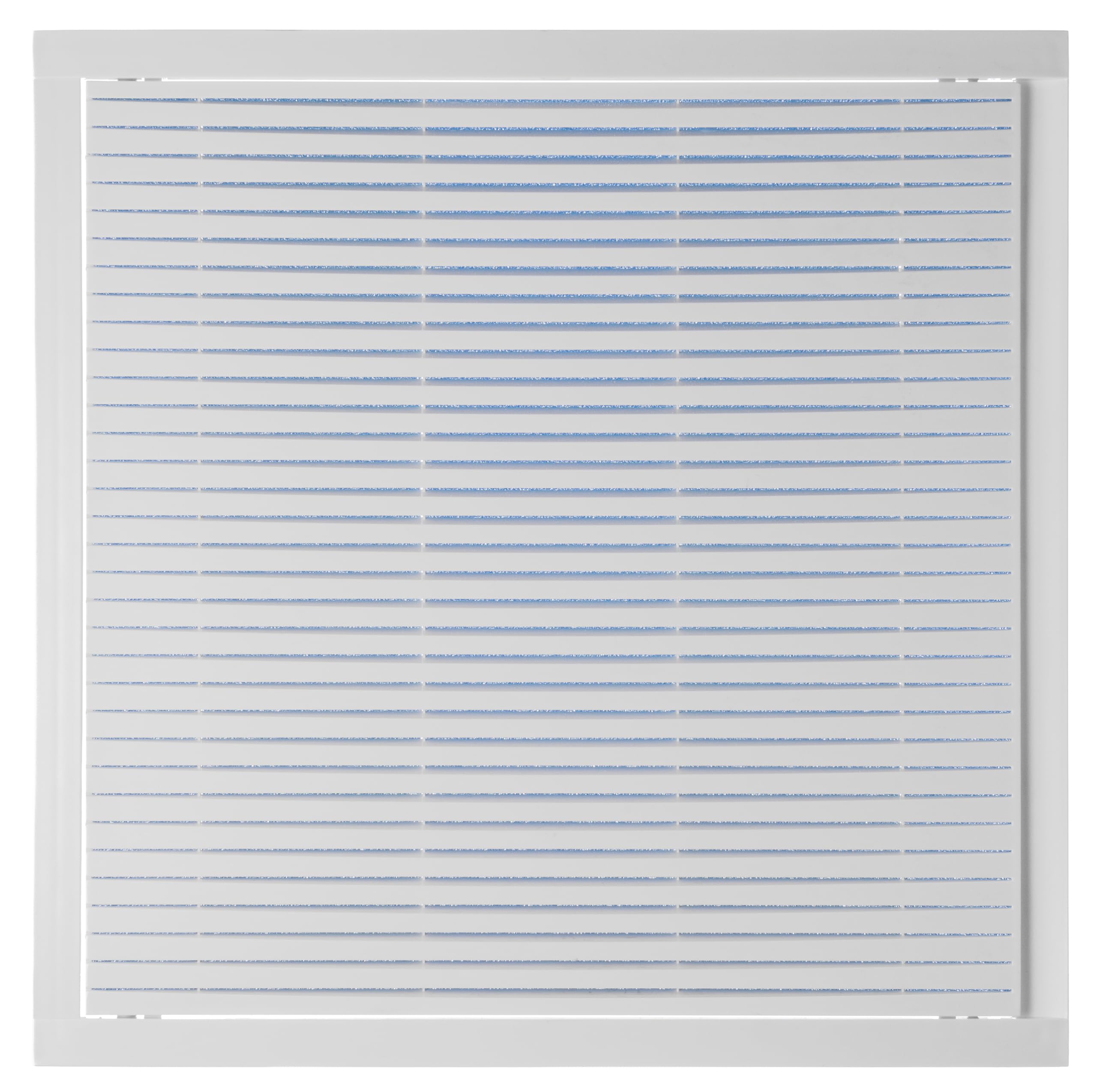 Rejilla de ventilación de plástico blanco con filtro de 400 x 400 mm
