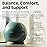 Retrospec Luna Exercise Ball with Pump - Anti-Burst Fitness Equipment for Yoga, Core Training & Stability - Home Gym Swiss Ball for Office & Pregnancy