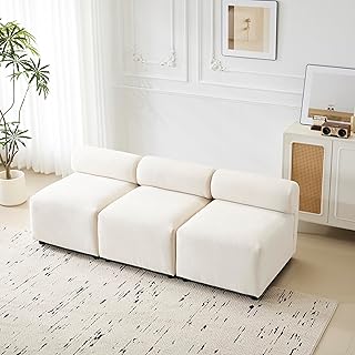 GDFStudio 3-Seater Modular Sectional Sofa with Wooden Frame,Customizable...