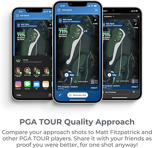 Miniatura 8 de Arccos Smart Sensors: sistema automático de seguimiento de juegos de golf, telémetro GPS alimentado por IA y distancias de club inteligente