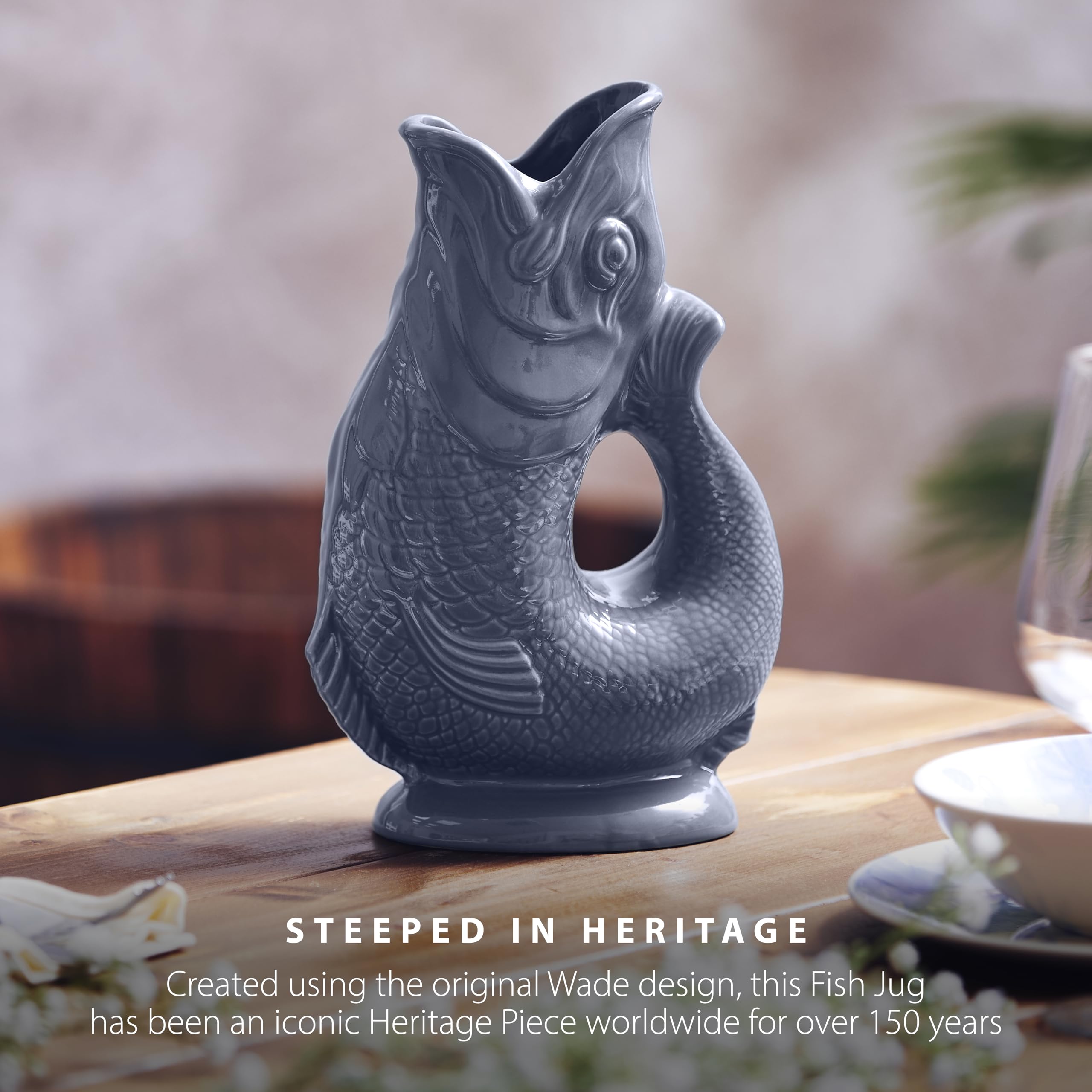 Wade Fish Jug, Handcrafted in Stoke-on-Trent England, Award-Winning Iconic UK Heritage Brand, English Earthenware, 0.6L - Image 3