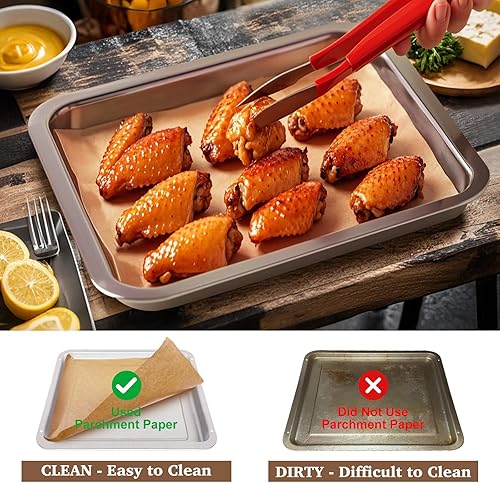 Miniatura 3 de KAWENDE 120 forros para freidora de aire, desechables de 10 x 11 pulgadas, compatibles con Emeril Lagasse de 26 cuartos de galón de puerta francesa