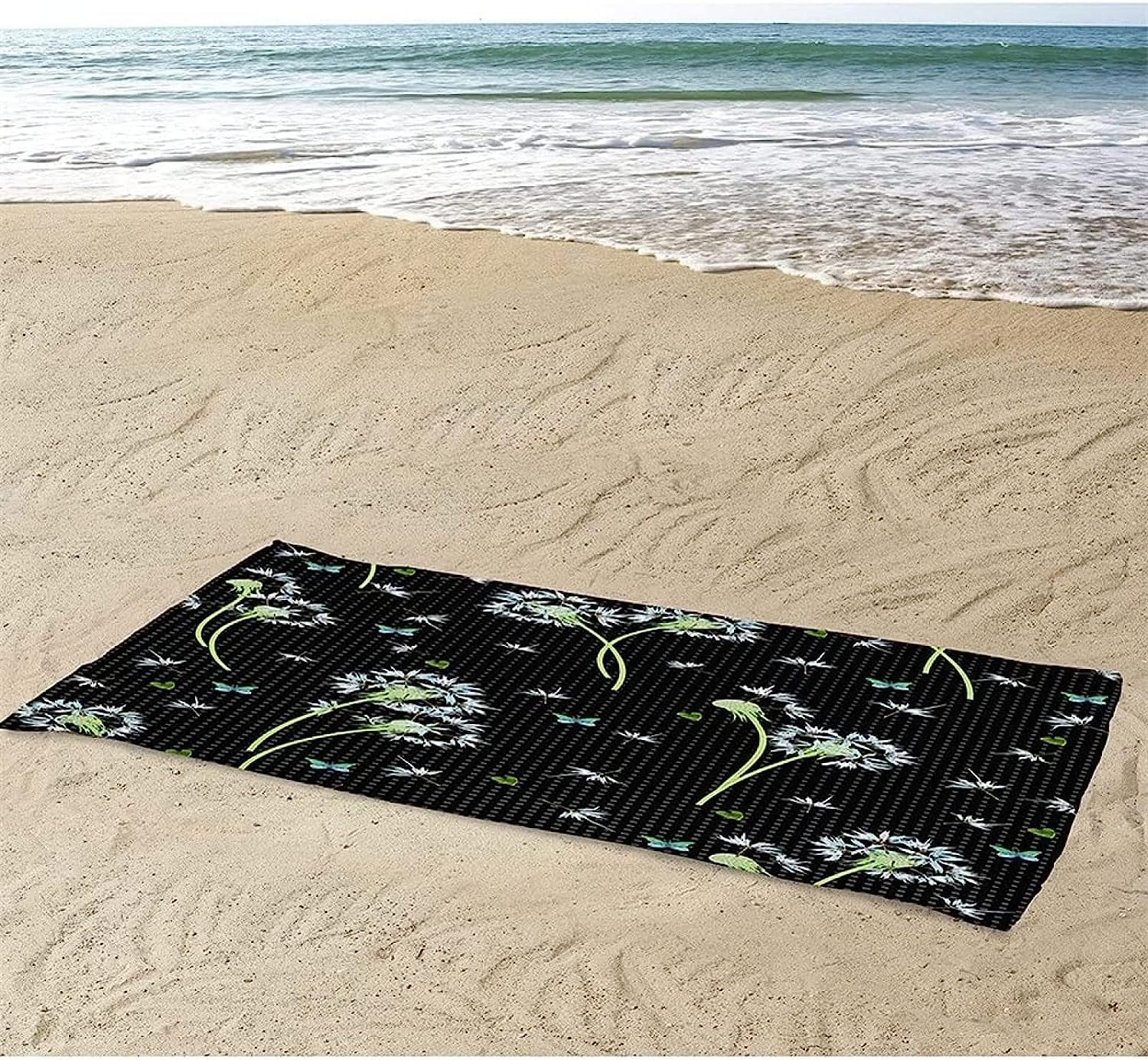 Telo Mare Microfibra Grande Dente Di Leone Dei Cartoni Animati 200 X 200 Cm, 3D Telo Mare Leggero Antisabbia Per Donna Uomo, Asciugamano Microfibra Asciugatura Rapida Per Bagno, Spiaggia, C -9M2I/J2C