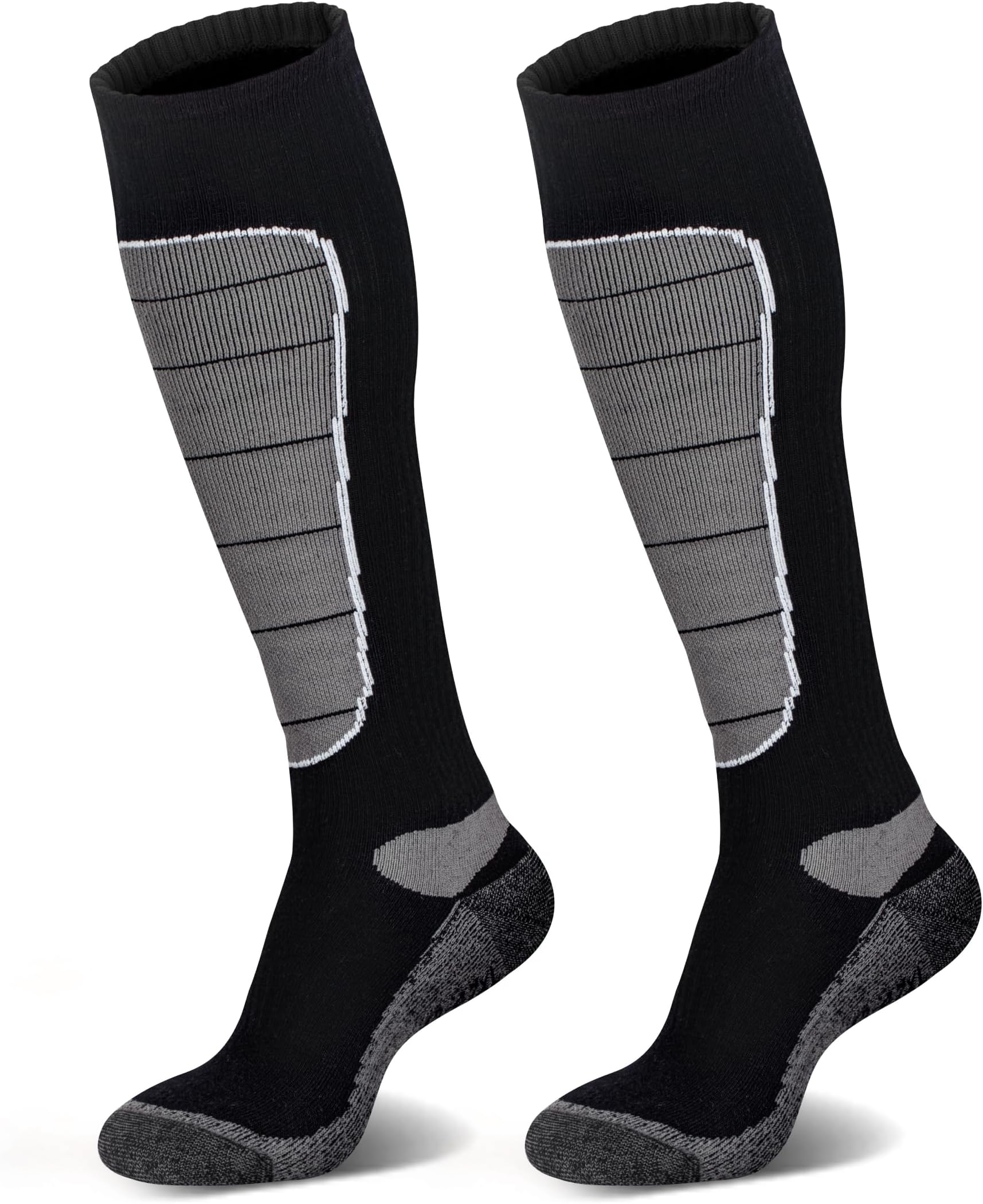 Merino Wool Ski Socks, Cold Weather Socks for Snowboarding, Snow, Winter, Thermal Knee-high Warm Socks, Hunting