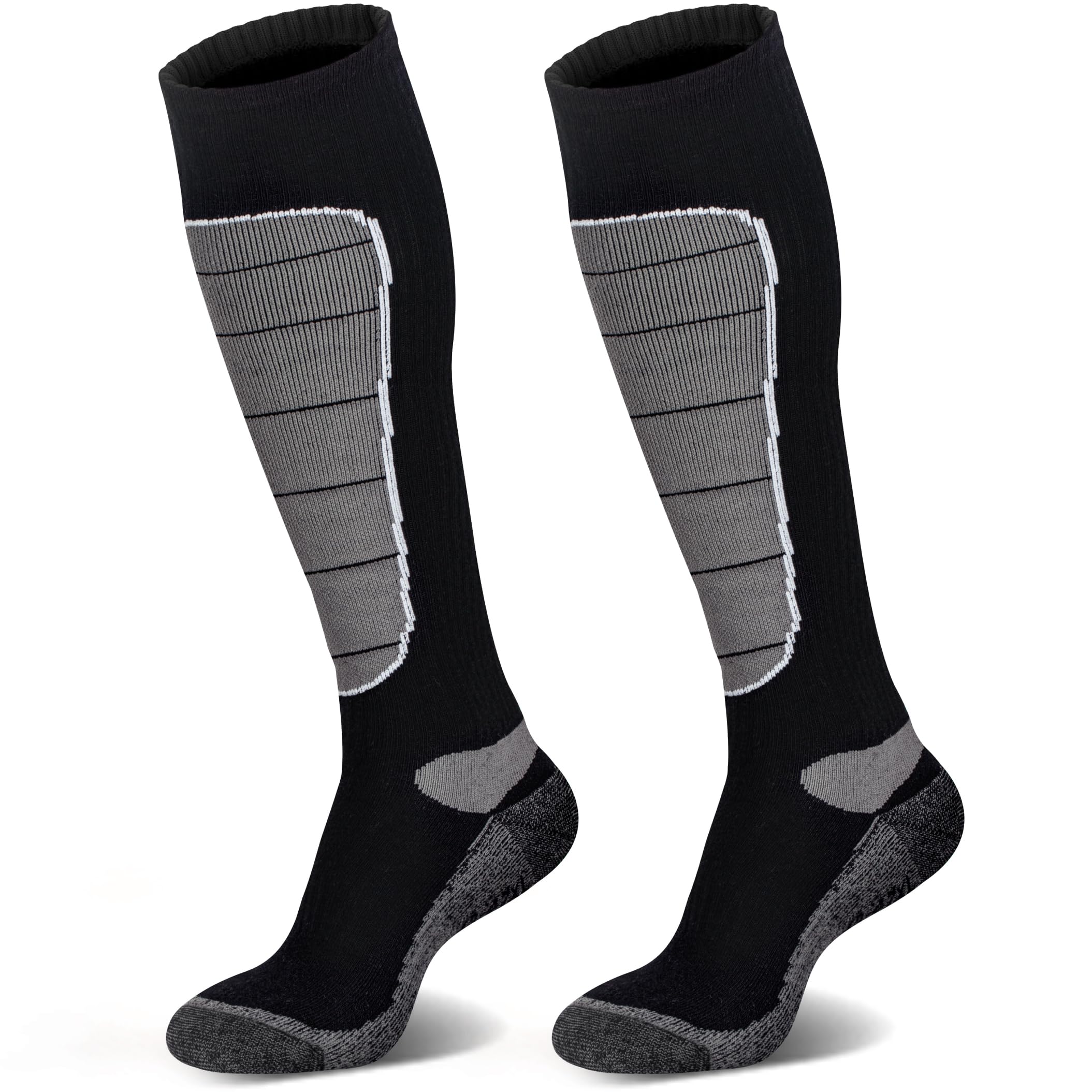 Merino Wool Ski Socks, Cold Weather Socks for Snowboarding, Snow, Winter, Thermal Knee-high Warm Socks, Hunting