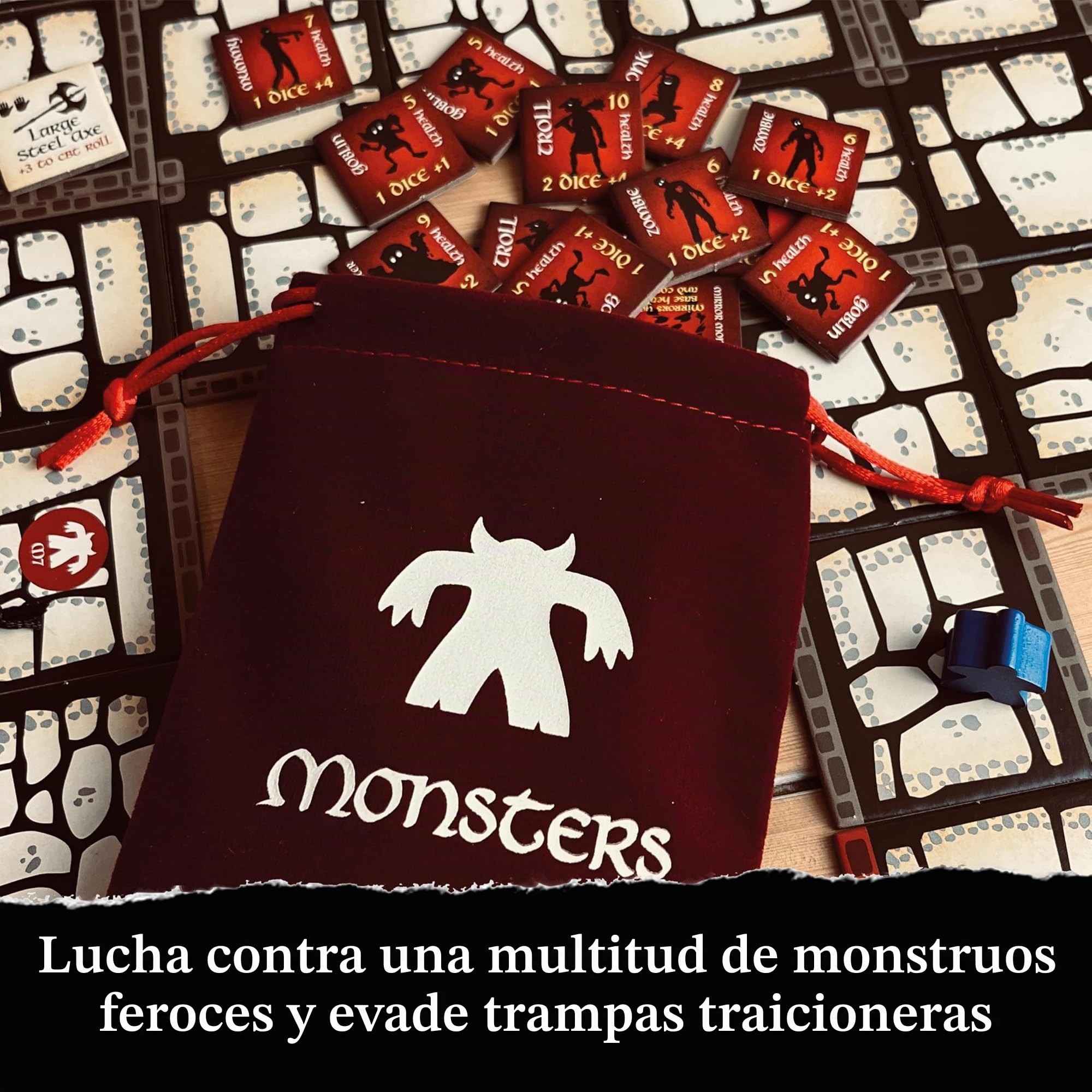 Bag of Dungeon – Fantasy Adventure Board Game for Families & RPG Fans | 1–4 Players, Ages 7+ | Classic Dungeon Crawler | Quick Play, Portable Tabletop RPG with Endless Replayability
