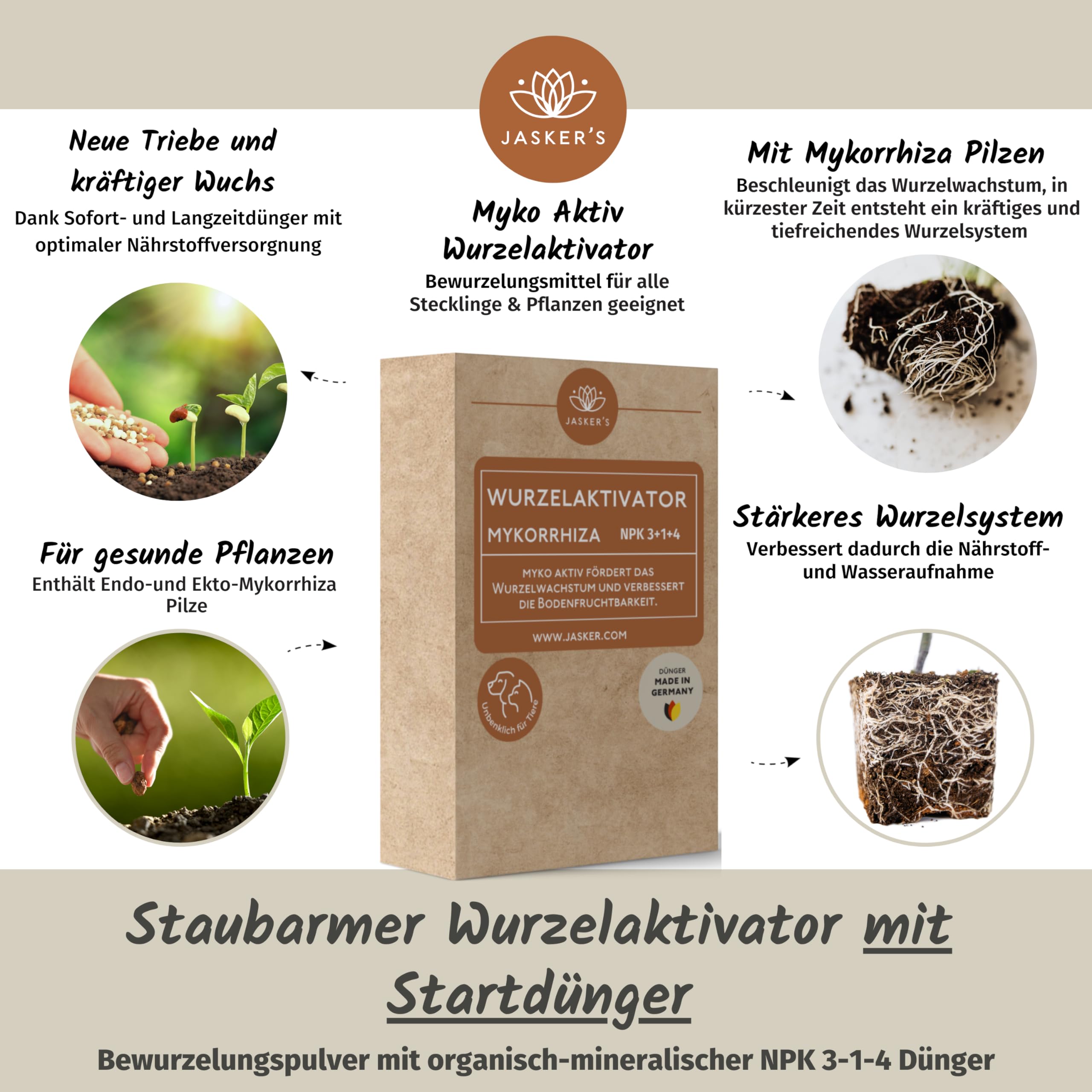 Wurzelaktivator 1.5 Kg - Myko-Aktiv Bewurzelungspulver Für Stecklinge - Mykorrhiza Granulat Stärkt Und Vitalisiert Alle Pflanzen