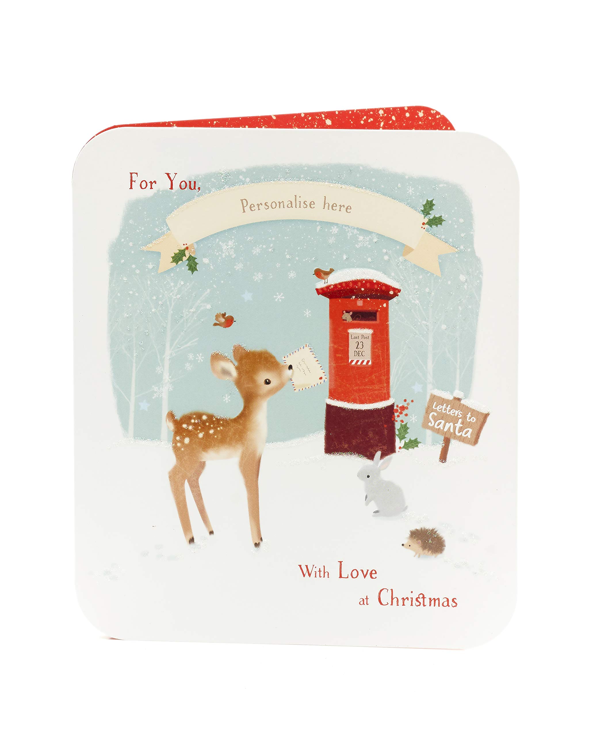 Moderne Weihnachtskarte Für Großvater | 20,3x15,2 Cm | Inkl. Umschlag, Made In UK