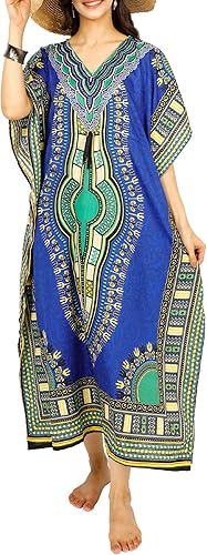 Miniatura 1 de Vestido largo de caftán africano para mujer, salida de baño para playa, ropa de noche, ropa de descanso, vestido casual para mujer, Dashiki Caftán,