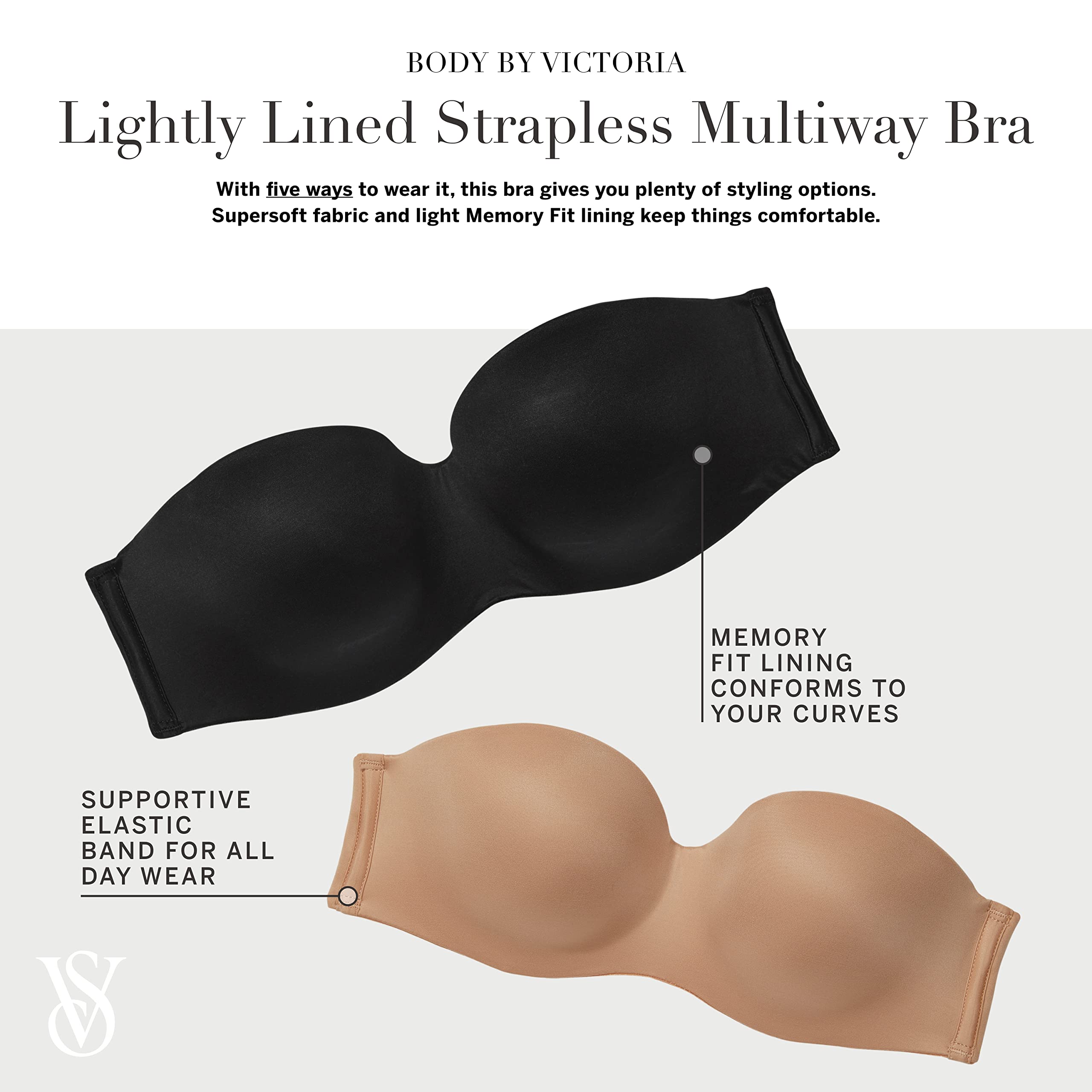 Victoria's Secret Body by Victoria Multiway Bra Sujetador, Opaco para Mujer
