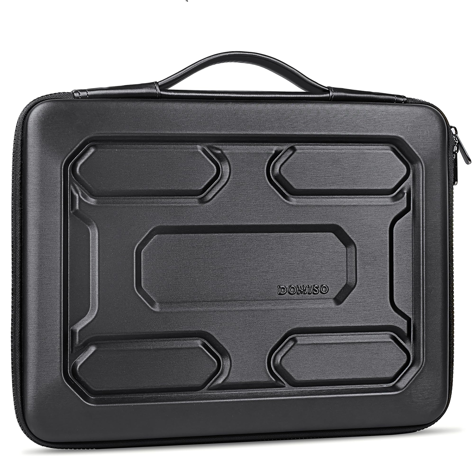 DOMISO 14 inch Laptop Sleeve with Handle Shockproof Computer Bag Waterproof EVA Protective Carrying Case for 14" ThinkPad E480/Yoga 920/13.5" Microsoft Surface Book/HP Pavilion 14 Stream 14, Black
