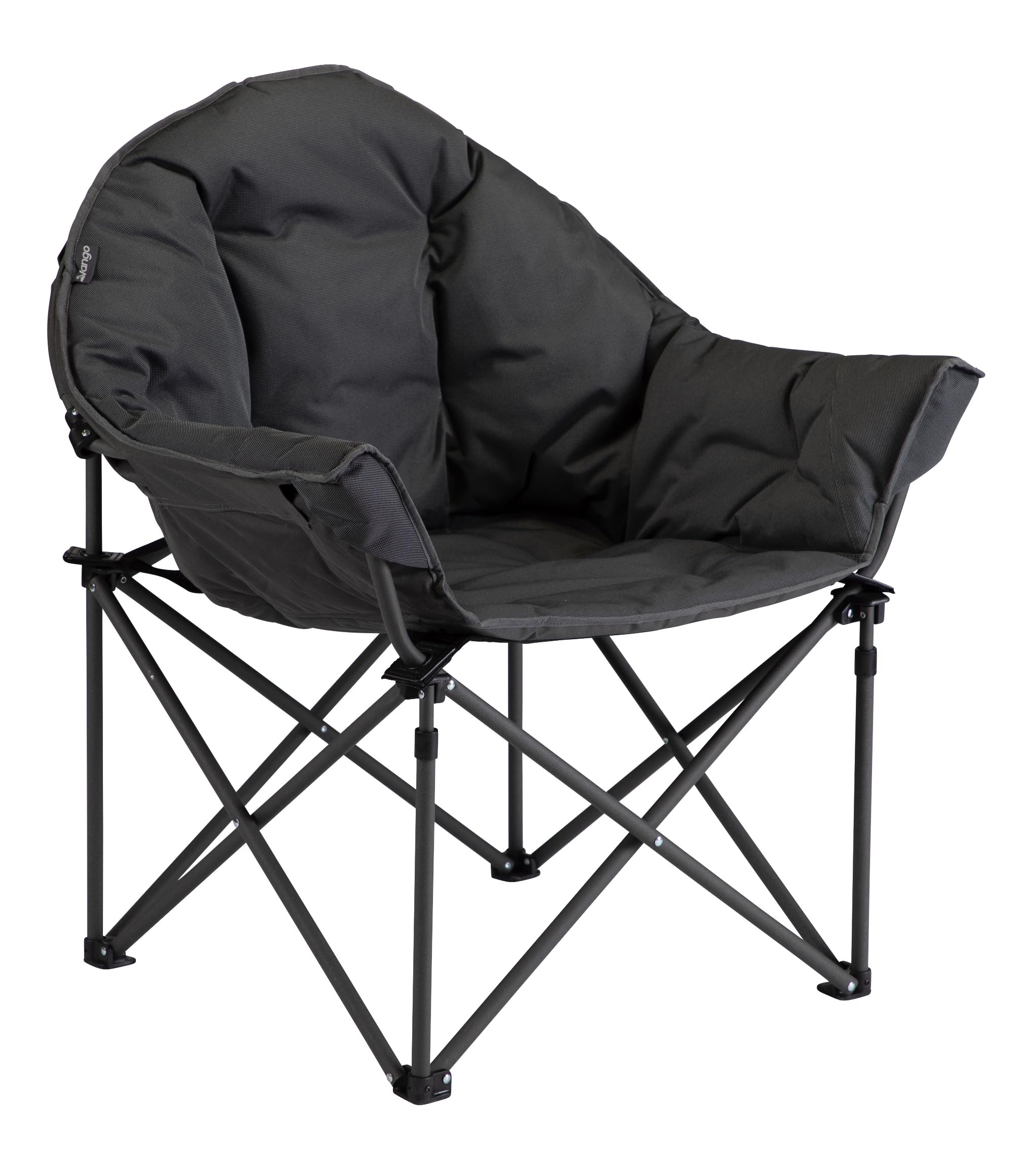 Vango Titan 2 Oversized Camping Chair with Padded Seat & Backrest – Extra Wide Foldable Wrap Around Design, Strong Steel Frame, Supports up to 180kg (Excalibur)