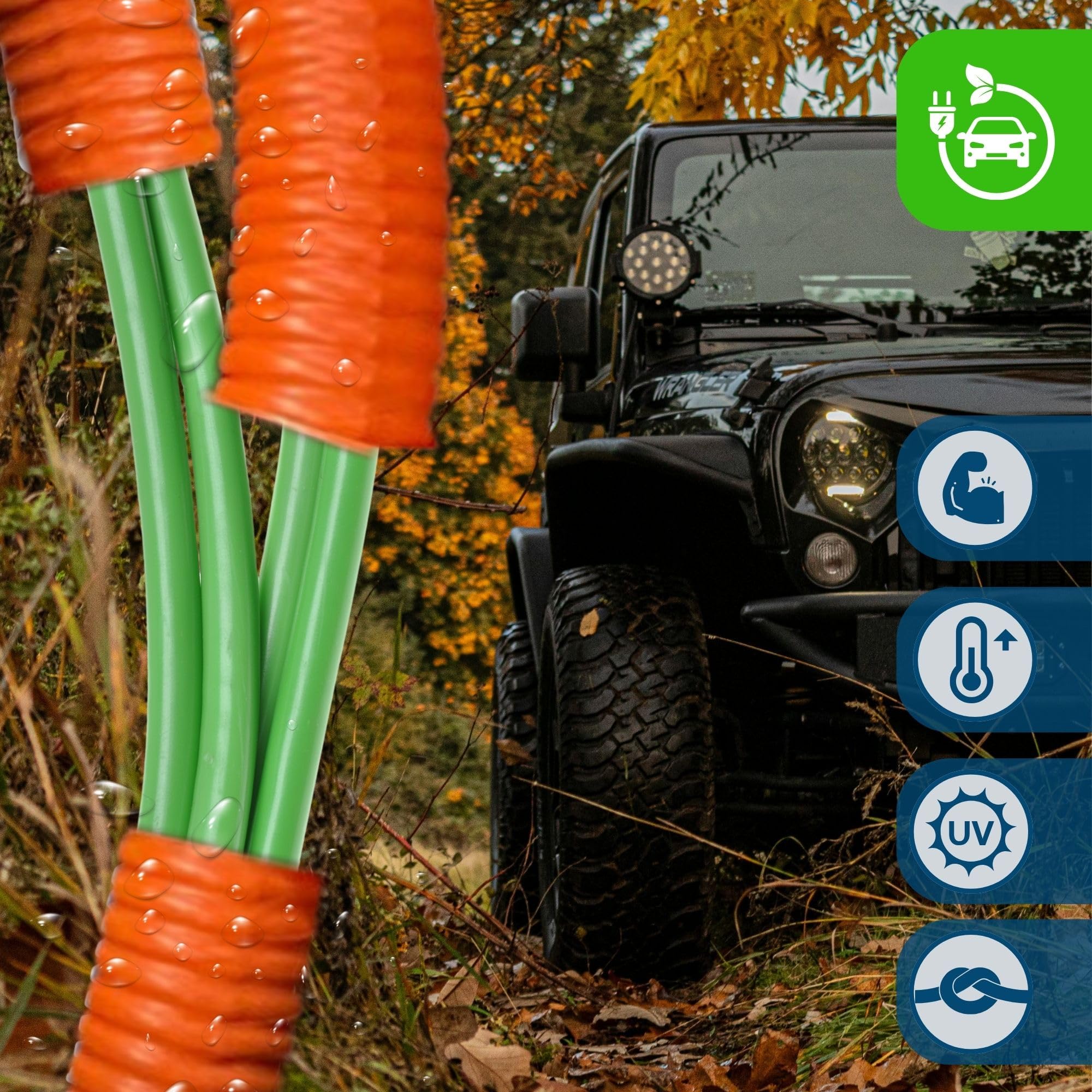 Kalitec 50m Tubo Corrugato PPmod NW 22 Arancione - Protezione Cavi Vuoto | Guaina flessibile in polipropilene per impianti elettrici, resistente alle sollecitazioni meccaniche e polvere