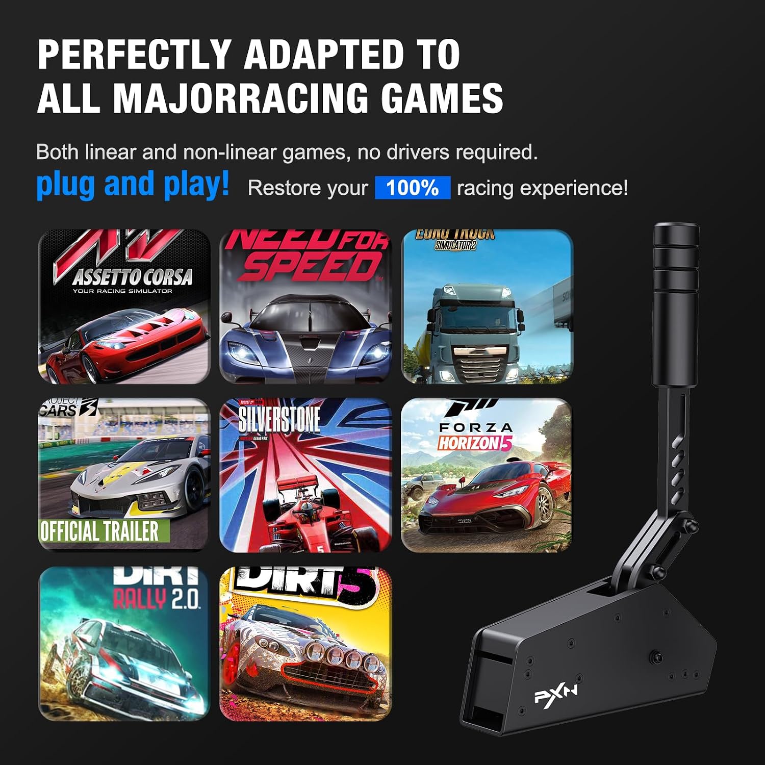 PXN HB S USB Handbrake for Sim Racing, PC Racing Handbrake image 4