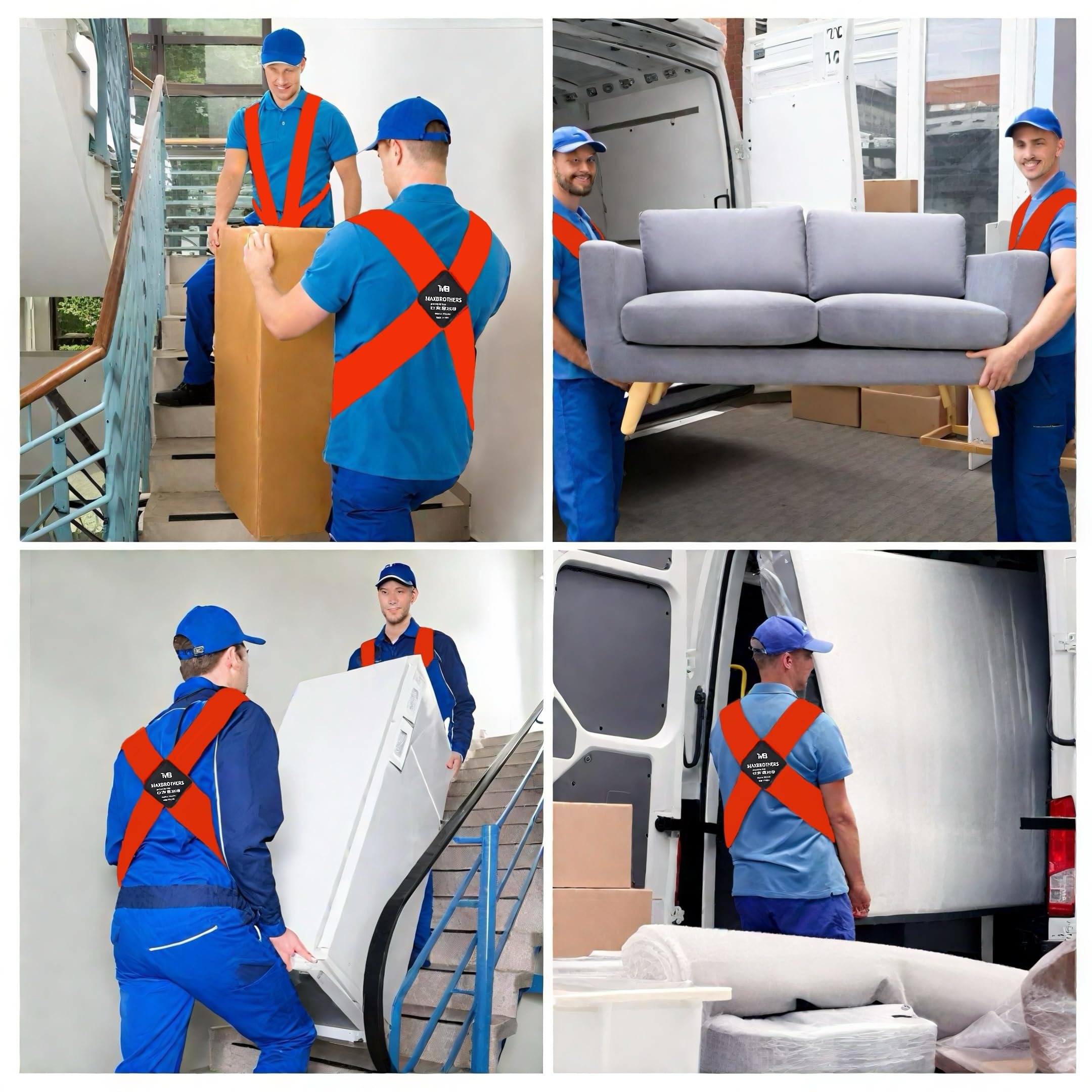 Cinghie di sollevamento, cinghie di sollevamento e spostamento per 2 persone, cinghie di sollevamento per 2 traslochi, tracolla per sollevamento, materassi, mobili fino a 362,9 kg, 2 anni di garanzia