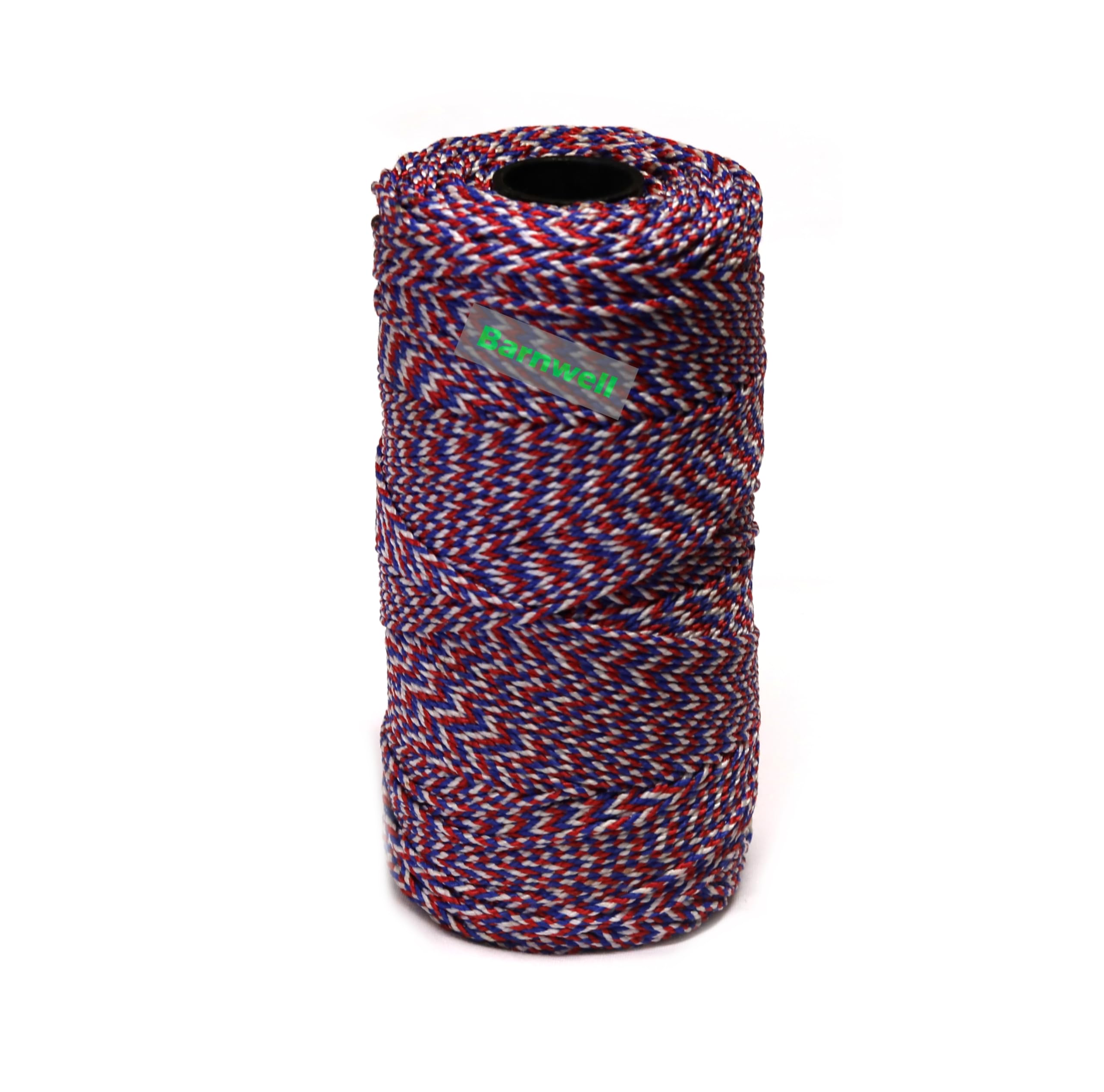 Barnwell 685ft Flecked Braided Nylon Brick Block String Line Red/Blue/White