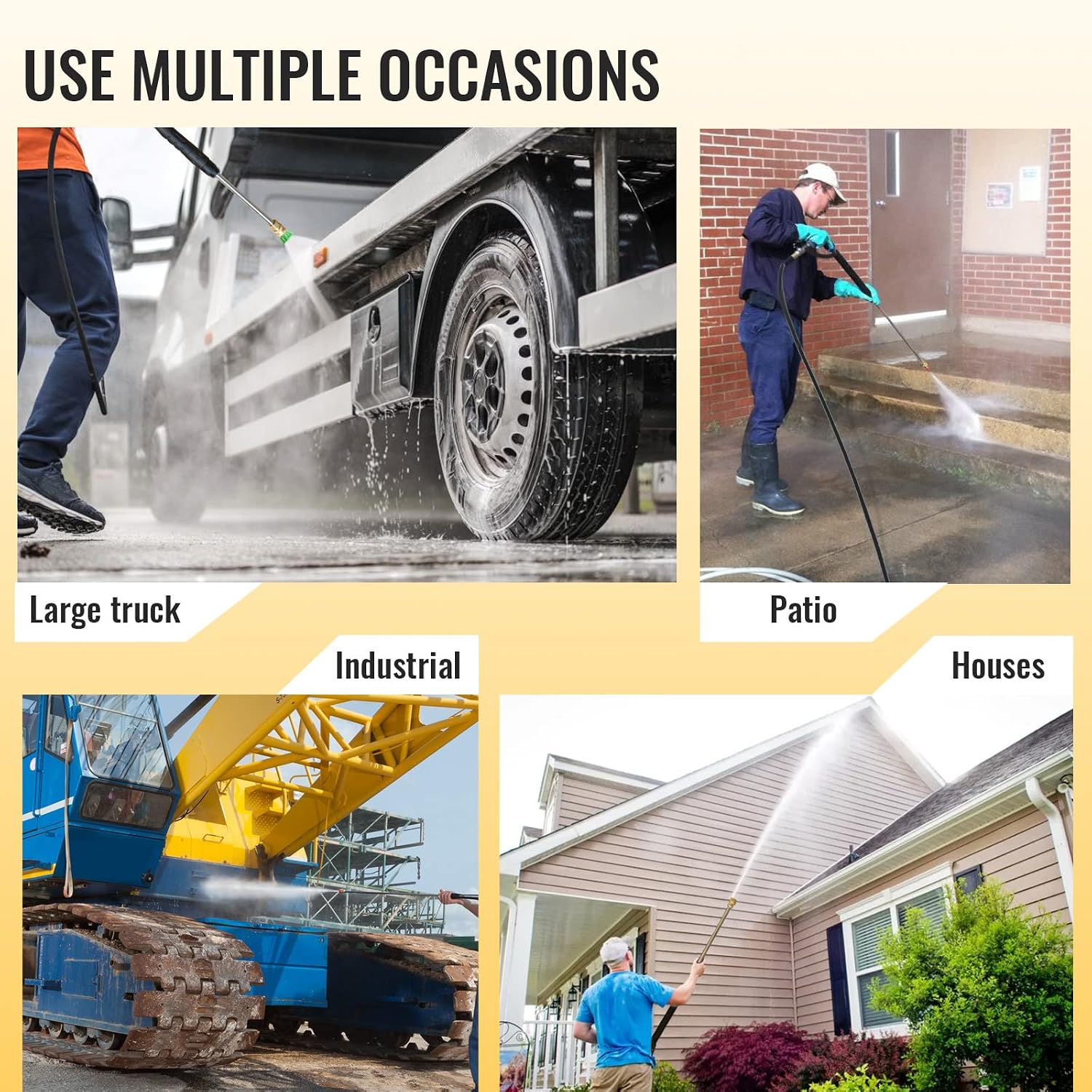 Various applications of the Surmountway Gas Pressure Washer