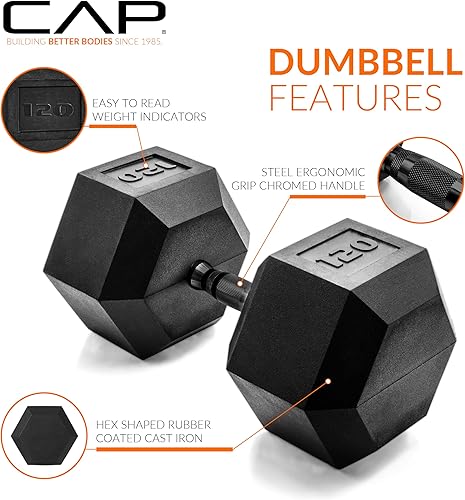 Miniatura 276 de CAP Barbell - Mancuerna recubierta Varias opciones de pares y conjuntos