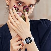 Vista 6 de Dirrelo Paquete de 4 bandas compatibles con Fitbit Sense y Fitbit Versa 3 para mujeres y hombres, correa deportiva suave de poliuretano