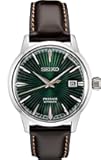 Automatic Watch for Men - Presage Cocktail Time - Patterned with Golden Numerals and Date Calendar, 50m Water-Resistant