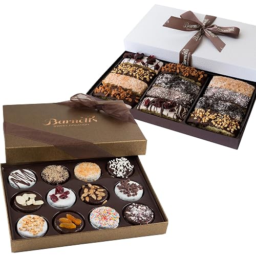Barnett's Gourmet Chocolate Cookie Gift Basket Bundle, Cookies and Biscotti,
