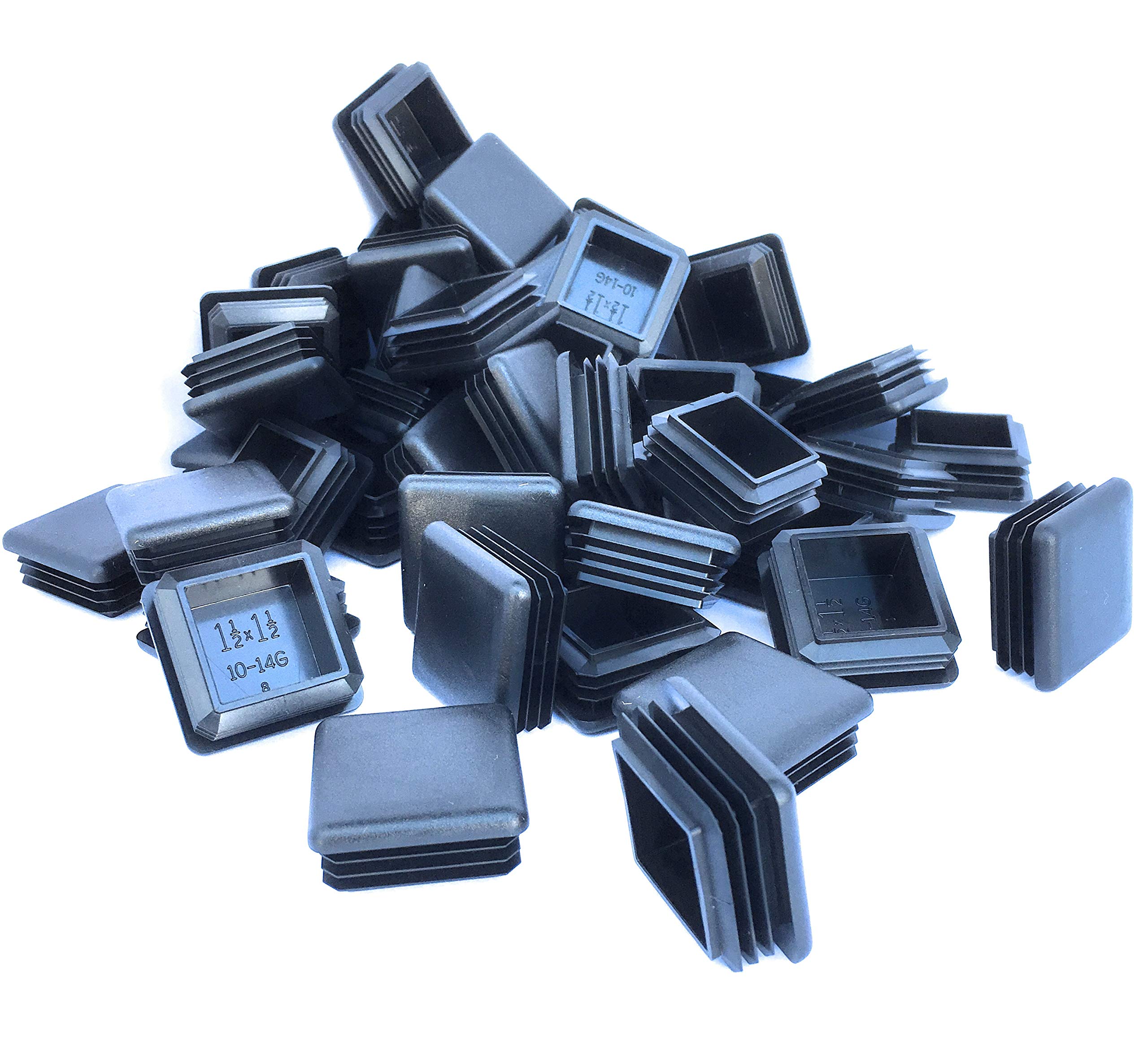 Buy 1.5" Plastic End Caps (1014 GA) 20 PK/Square Tubing End Caps