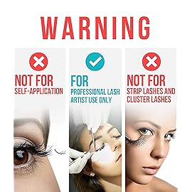 STACY LASH Extra Strong Evolution Eyelash Extension Glue (0.17fl.oz / 5ml) / 0.5-1 Sec Dry/Retention - 8 Weeks/Professional Black Adhesive/Lash Tech Supplies + Glue Ring