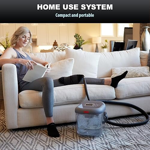 Miniatura 7 de Máquina de terapia de frío Gen 1 - Sistema de circulación de hielo con puño ajustable grande para rodilla, hombro, tobillo, dolor de cuello y