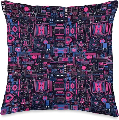 Miniatura 4 de Cyberpunk - Cojín con patrón de placa de circuito