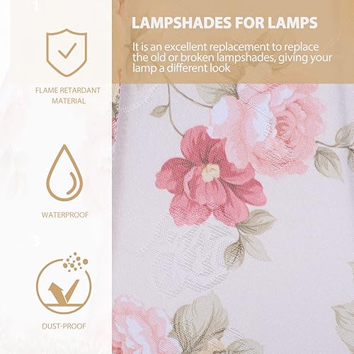 Miniatura 5 de DOITOOL Pantalla de lámpara vintage con flecos, pantallas de lámpara antiguas de repuesto E27, pantallas de lámpara, pantallas de lámpara de