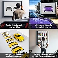 Vista 6 de Handmade Poster compatible with Datsun (Nissan) 280Z (1975-1978) Print Wall Art Décor - 8x10" Metallic Print (Unframed)