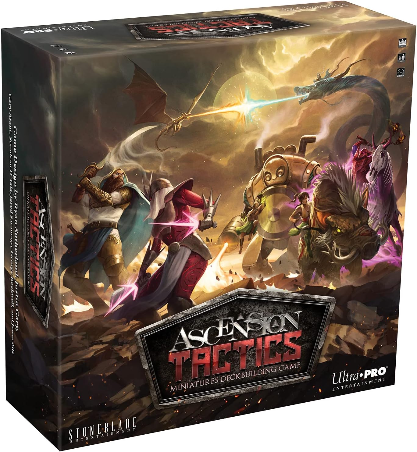 Ascension: Tactics - Deckbuilding Miniatures Board Game, Fantasy Card Battles & Campaigns, Control Champions, Character Standees, Ages 10+, 1-4 Player