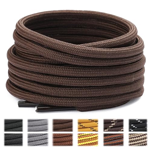 Stepace 2 Pairs Round Heavy Duty Boot Laces
