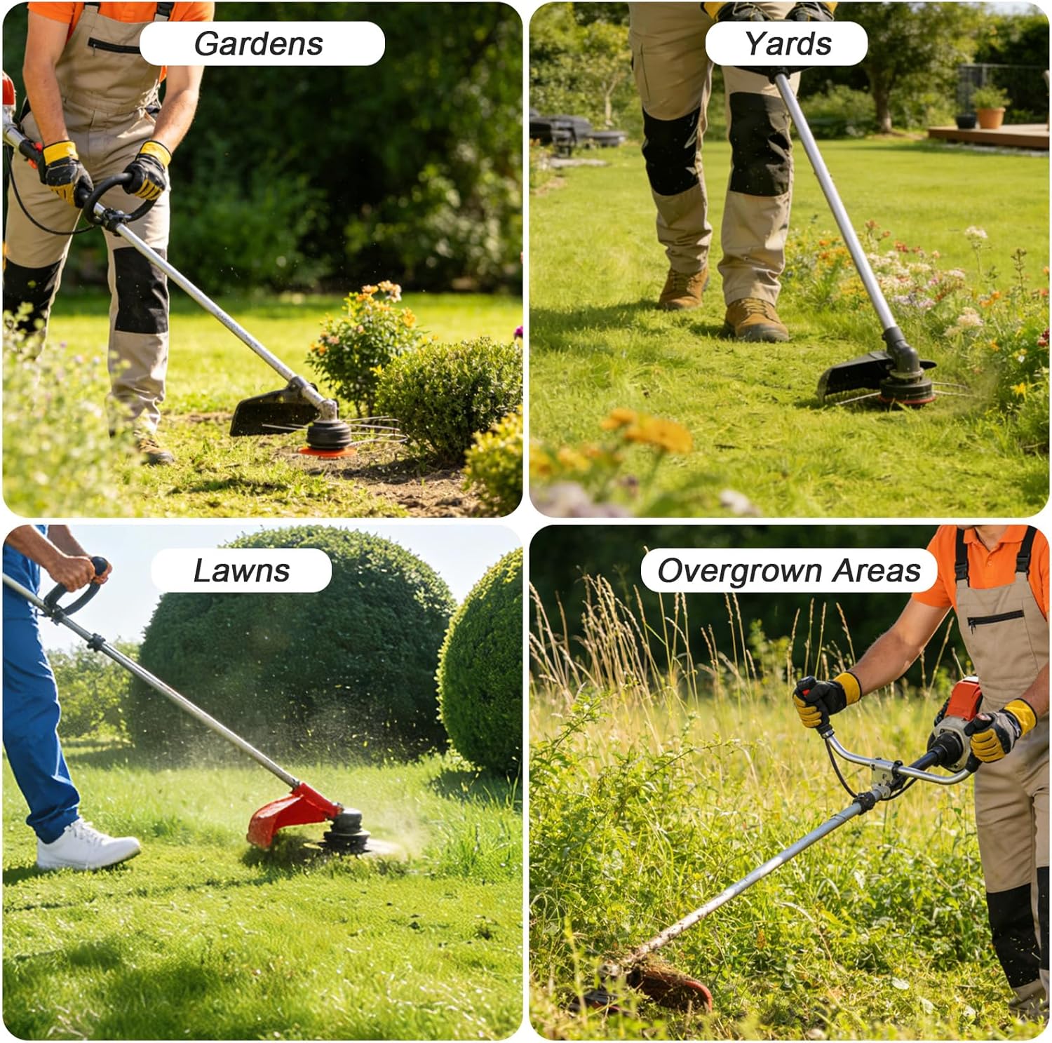 105" String Trimmer Line Commercial Grade Weed Wacker Replacement String, 0.105Inch-1000ft-3Lb, Heavy-Duty Weed Eater String with High Cutting Efficiency, Ideal for Lawn Care