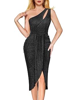 フォーマットC ワンドロップ Amazon.com: VFSHOW Womens Sexy One Shoulder Ruched Bodycon